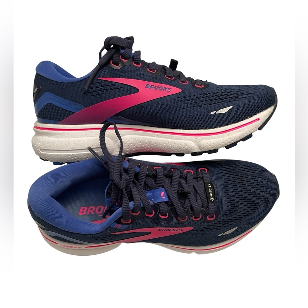 Brooks Womens Ghost 15 Dark Blue Running Shoes Size 6.5 Medium (B, M) - Picture 10 of 13